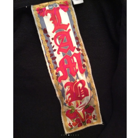 L.A.M.B Gold Crest Sleeveless Hoodie - Picture 4 of 10